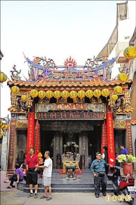 頂土地公廟是台南北區知名的廟宇，也是少有祀奉齊天大聖的廟宇，竊賊什麼不好偷，竟對大聖動手，在大觀音亭被逮。 （記者王捷攝）