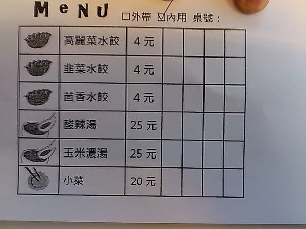 easy menu