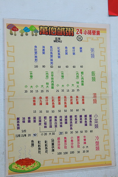 menu 2010