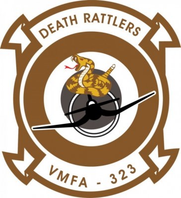 美軍VMFA-323中隊「死亡響尾蛇」隊徽。（翻攝自網路）